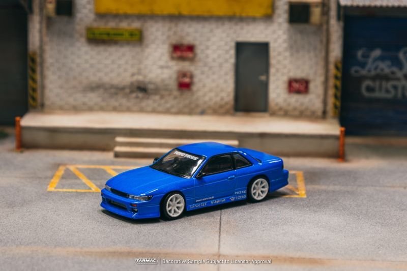 画像2: 【限定】1/64 VERTEX Nissan Silvia S13 BLUE Metallic TOYO TIRES（ブルメタ）TARMAC Works ダイキャスト (2)