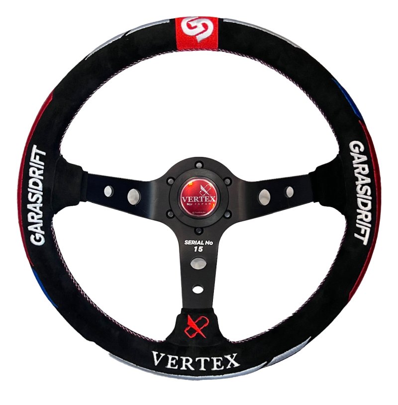 画像3: VERTEX x GARASI DRIFT Collabo Steering SUEDE（ヴェルテックス ガレージドリフトステアリング　スエード） (3)