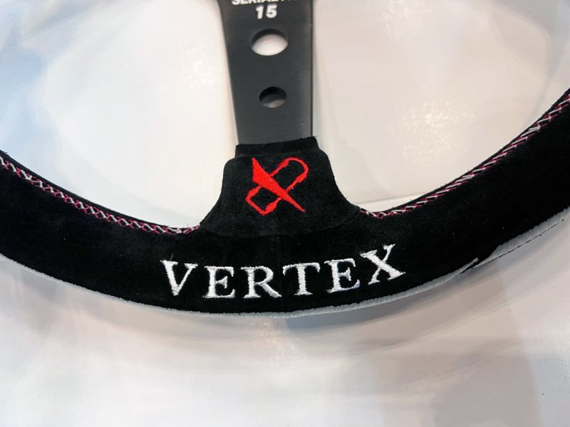 画像4: VERTEX x GARASI DRIFT Collabo Steering SUEDE（ヴェルテックス ガレージドリフトステアリング　スエード） (4)