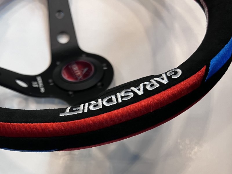 画像3: VERTEX x GARASI DRIFT Collabo Steering SUEDE（ヴェルテックス ガレージドリフトステアリング　スエード）