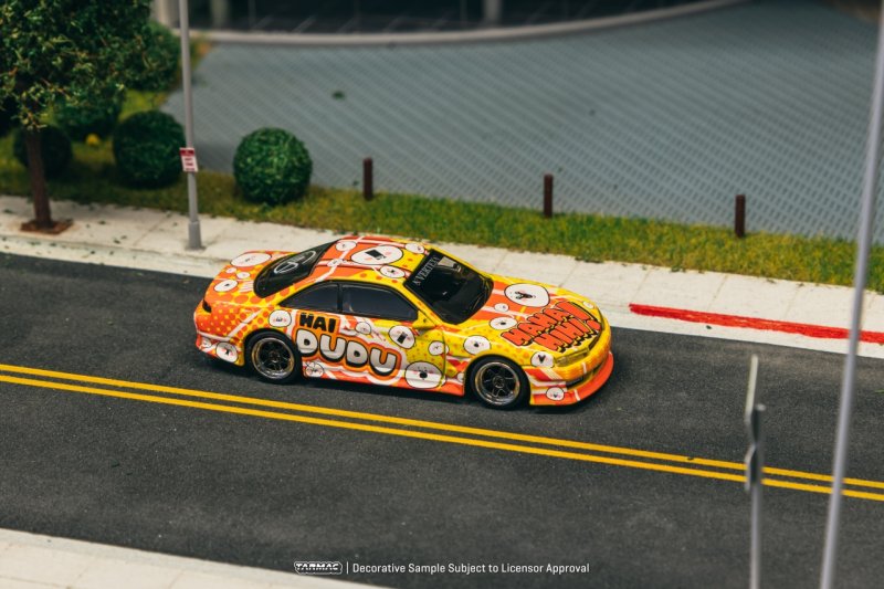 画像1: 【限定・日本未発売モデル】1/64 VERTEX  Nissan Silvia (S14) Hai DUDU Special Collaboration(T64G-018-DUDU)TARMAC Works ダイキャスト (1)