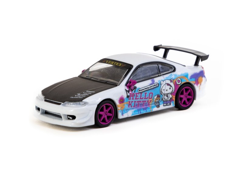 画像5: 【限定・日本未発売モデル】1/64 VERTEX Nissan Silvia S15 Hello Kitty Special Limited Edition (T64G-023-HK)TARMAC Works ハローキティ スペシャルリミテッドエディション (5)