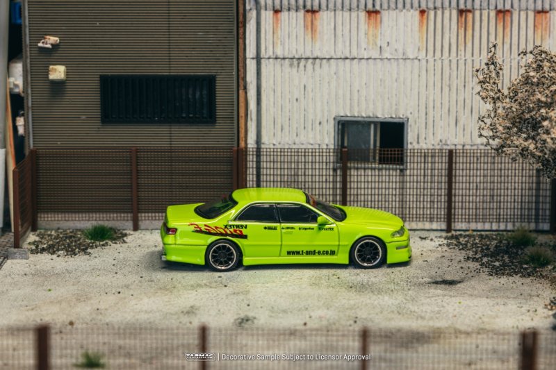 画像9: 1/64　VERTEX JZX100 MARK2　Light Green Special Edition/TARMAC Works ダイキャスト (9)