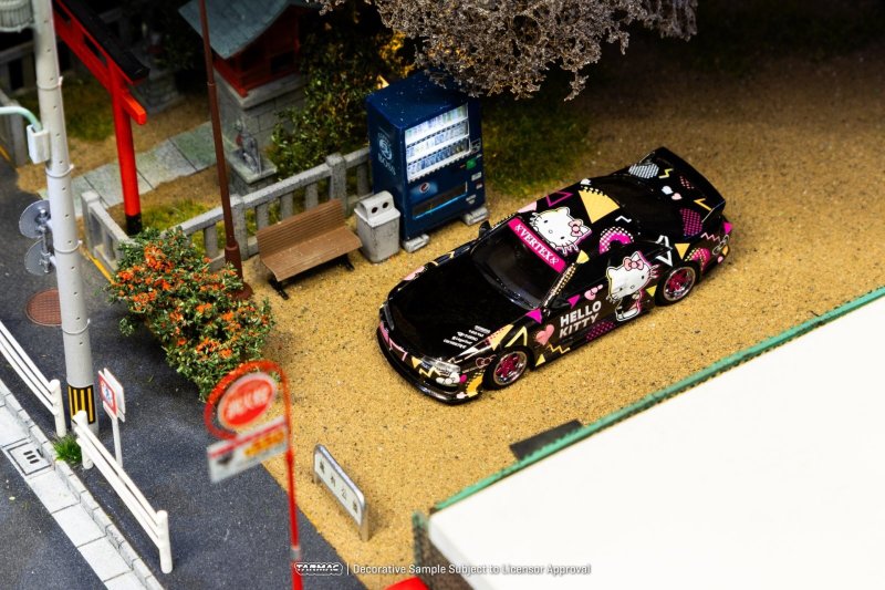 画像2: 【限定・日本未発売モデル】1/64 VERTEX Nissan Silvia S14 Hello Kitty Special Limited Edition (T64G-018-HK)MIJO Exclusive TARMAC Works ハローキティ スペシャルリミテッドエディション (2)
