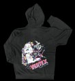 画像1: VERTEX KaleidoQueen Zip Hoodie Black（ヴェルテックス カレイドクイーン ジップパーカー）　 (1)