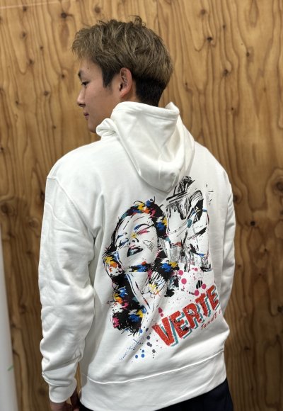 画像1: VERTEX KaleidoQueen Pullover Hoodie WHITE（ヴェルテックス カレイドクイーン プルオーバーパーカー）　