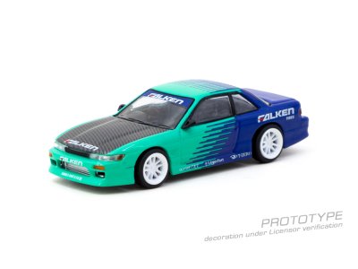 画像1: 【日本未発売ブリスターモデル・予約品】1/64　VERTEX Nissan Silvia S13 Falken BLISTER CARD /TARMAC Works ダイキャスト