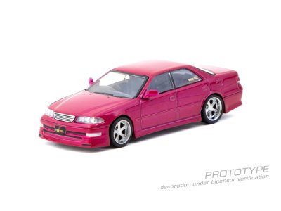 画像1: 【日本未発売ブリスターモデル・予約品】1/64　VERTEX Toyota Mark II JZX100, Red Metallic/TARMAC Works ダイキャスト