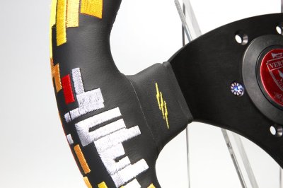 画像2: SHIBATA MOTOR SPORT ステアリング KOUDAI Version (FLAT Type)[蕎麦切　広大モデル／売本数20本／シリアルナンバー入り] 