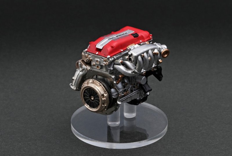 画像16: Ignition Model 1/18　VERTEX S13 SILVIA White/Gold With Engine／ヴェルテックス Ｓ１３シルビア　ホワイト/ゴールド）+エンジン／50台限定 (16)