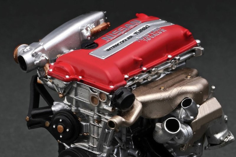 画像1: Ignition Model 1/18　VERTEX S13 SILVIA White/Gold With Engine／ヴェルテックス Ｓ１３シルビア　ホワイト/ゴールド）+エンジン／50台限定