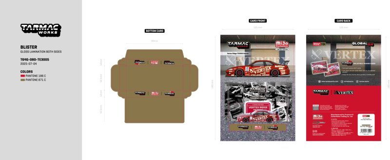 画像11: 【日本未発売ブリスターモデル・予約品】1/64　VERTEX RIDGE 3005 SOARER/Model Car+Trading Cards Combo Set/TARMAC Works ダイキャスト (11)