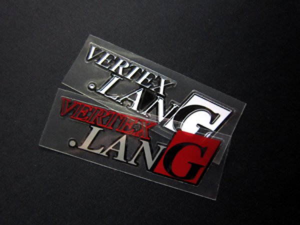 画像1: ＶＥＲＴＥＸ ＬＡＮＧ　クリアステッカー (1)