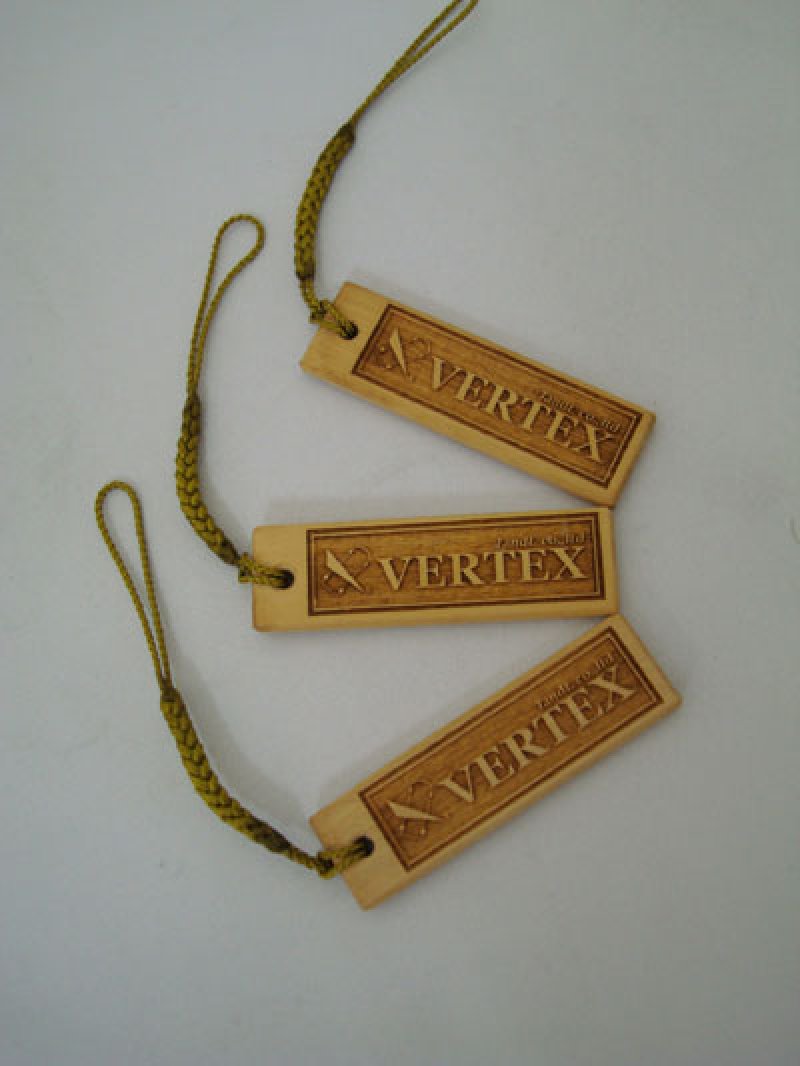 画像1: VERTEX　木製ストラップ　Ver.1 (1)