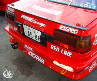 AE86 レビン リヤスポイラー