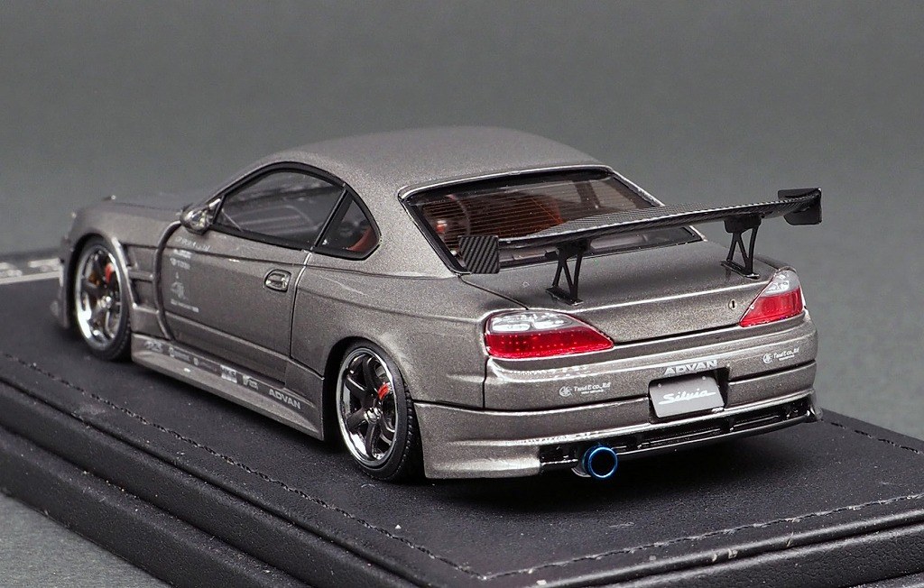 普及品■イグニッションモデル 1/43 VERTEX ニッサンシルビア (S15) ホワイト with エンジン 乗用車