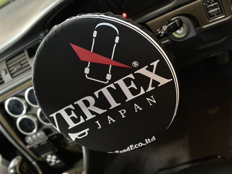 VERTEX Steering cover TYPE-1 BLACK（ヴェルテックス ステアリングカバー　ブラック）